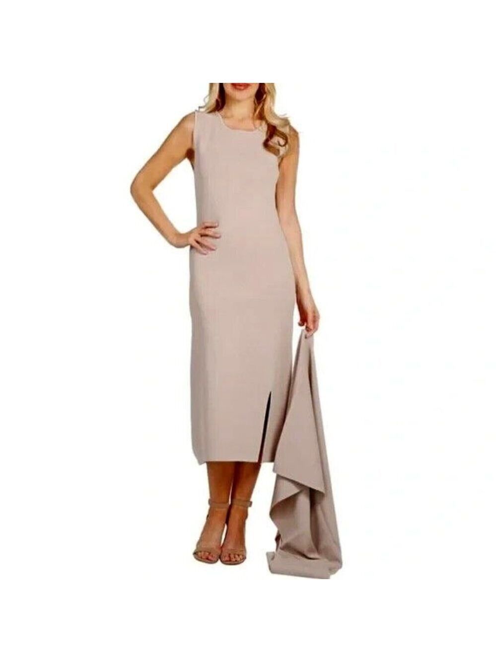 Brian Bailey Knit Midi Length Tank Dress Size XXL Bisque